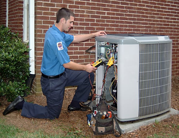 HVAC Technician Repairing System