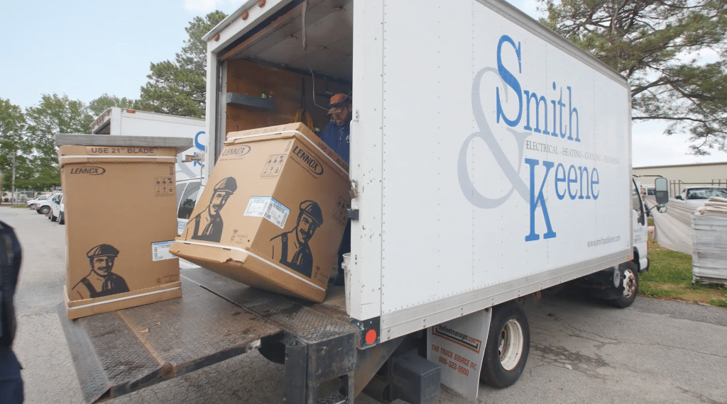 Loading Truck with HVAC Systems