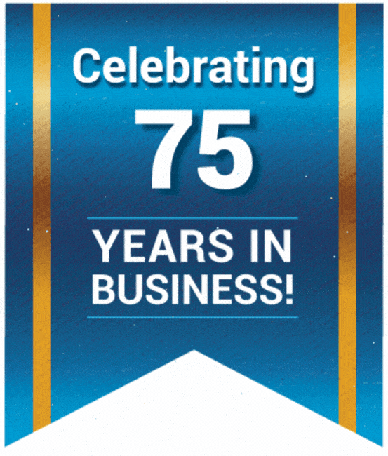 75 Years in Business Flag | Smith & Keene